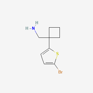 molecular formula C9H12BrNS B1529499 [1-(5-溴噻吩-2-基)环丁基]甲胺 CAS No. 1803604-58-1