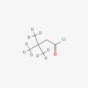 4,4,4-Trideuterio-3,3-bis(trideuteriomethyl)butanoyl chloride