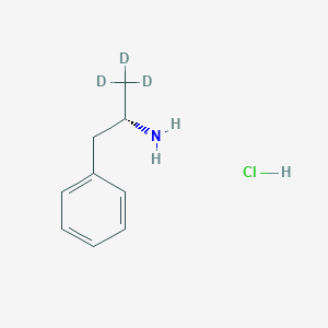 molecular formula C9H14ClN B15295060 (2S)-1,1,1-trideuterio-3-phenylpropan-2-amine;hydrochloride 