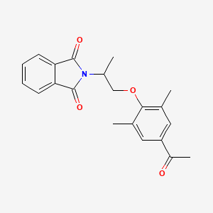 molecular formula C21H21NO4 B15295066 4-Acetyl N-Isoindoline-1,3-dione Mexiletine 