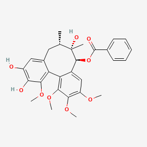 molecular formula C29H32O9 B15295100 Desmethyl Schisantherin E 