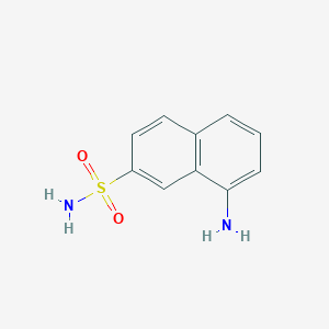 molecular formula C10H10N2O2S B15295133 8-Aminonaphthalene-2-sulfonamide 