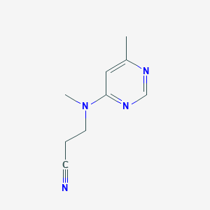 3-(Methyl(6-methylpyrimidin-4-yl)amino)propanenitrile