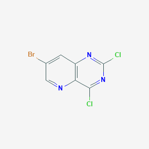 molecular formula C7H2BrCl2N3 B1529514 7-溴-2,4-二氯吡啶并[3,2-D]嘧啶 CAS No. 1215074-41-1