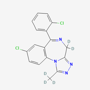 molecular formula C17H12Cl2N4 B15295152 Triazolam-d5 CAS No. 1276303-24-2