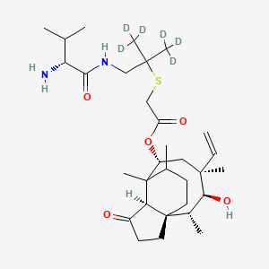 molecular formula C31H52N2O5S B15295160 Valnemulin Trifluoroacetic Acid Salt-d6 