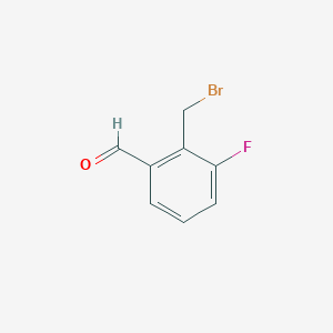 B1529517 2-(Bromomethyl)-3-fluorobenzaldehyde CAS No. 1379312-99-8
