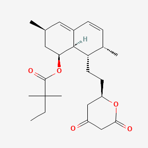 (1S,3R,7S,8S,8aR)-1,2,3,7,8,8a-Hexahydro-3,7-dimethyl-8-[2-[(2R)-tetrahydro-4,6-dioxo-2H-pyran-2-yl]ethyl]-1-naphthalenyl 2,2-Dimethylbutanoate