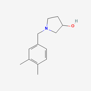 molecular formula C13H19NO B15295211 1-(3,4-Dimethylbenzyl)pyrrolidin-3-ol 