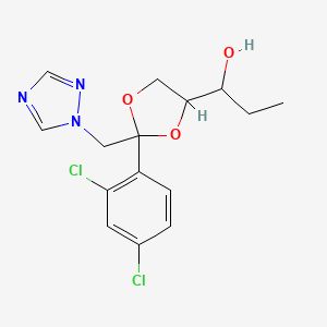 1-[2-(2,4-Dichlorophenyl)-2-(1,2,4-triazol-1-ylmethyl)-1,3-dioxolan-4-yl]propan-1-ol