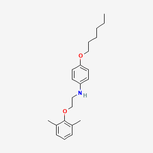 N-[2-(2,6-Dimethylphenoxy)ethyl]-4-(hexyloxy)aniline