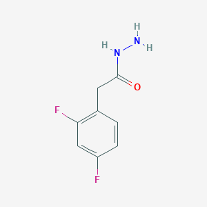 molecular formula C8H8F2N2O B1529524 2-(2,4-Difluorophenyl)acetohydrazide CAS No. 925252-63-7