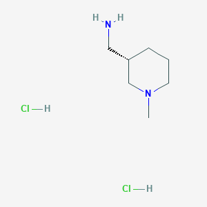 molecular formula C7H18Cl2N2 B1529528 (S)-(1-Methylpiperidin-3-yl)methanamine dihydrochloride CAS No. 1400744-19-5