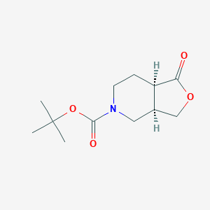 (3AR,7AR)-Rel-5-boc-hexahydro-1-oxo-furo[3,4-C]pyridine