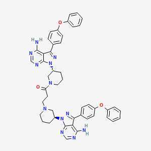 1-((R)-3-(4-Amino-3-(4-phenoxyphenyl)-1H-pyrazolo[3,4-d]pyrimidin-1-yl)piperidin-1-yl)-3-((S)-3-(4-amino-3-(4-phenoxyphenyl)-1H-pyrazolo[3,4-d]pyrimidin-1-yl)piperidin-1-yl)propan-1-one