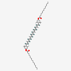 molecular formula C70H112O4 B15295321 Zeaxanthin Myristate Palmitate 