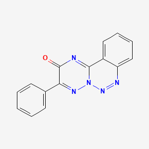 5-Phenyl-3,6,7,8,9-pentaazatricyclo[8.4.0.0,2,7]tetradeca-1(10),2,5,8,11,13-hexaen-4-one