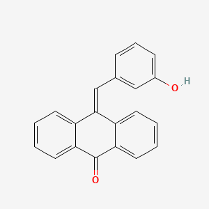 10-[(3-Hydroxyphenyl)methylidene]anthracen-9-one