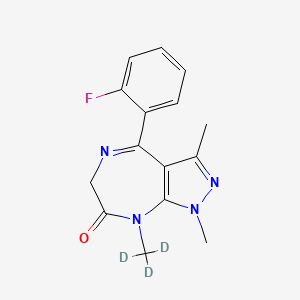 molecular formula C15H15FN4O B15295360 Zolazepam-d3 