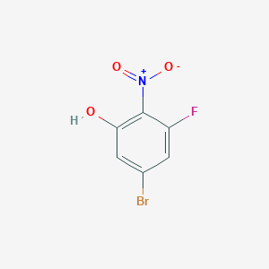 molecular formula C6H3BrFNO3 B1529538 5-溴-3-氟-2-硝基苯酚 CAS No. 1807256-50-3