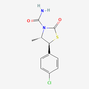 (4S,5S)-5-(4-chlorophenyl)-4-methyl-2-oxo-1,3-thiazolidine-3-carboxamide