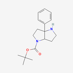Pyrrolo[3,2-B]pyrrole-1(2H)-carboxylic acid, hexahydro-3A-phenyl-, 1,1-dimethylethyl ester
