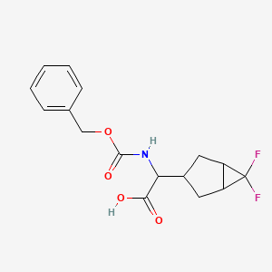 2-(((Benzyloxy)carbonyl)amino)-2-(6,6-difluorobicyclo[3.1.0]hexan-3-yl)acetic acid