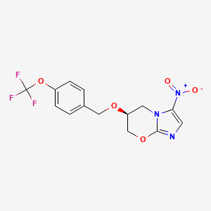 (6S)-3-nitro-6-[[4-(trifluoromethoxy)phenyl]methoxy]-6,7-dihydro-5H-imidazo[2,1-b][1,3]oxazine