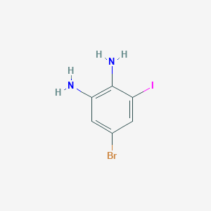 5-Bromo-3-iodobenzene-1,2-diamine