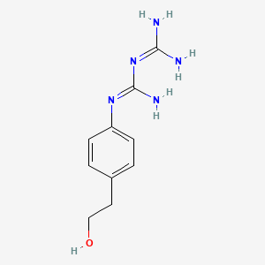 molecular formula C10H15N5O B15295468 N-[4-(2-Hydroxyethyl)phenyl]imidodicarbonimidic Diamide 