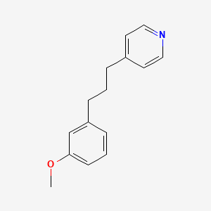 molecular formula C15H17NO B15295476 4-[3-(3-Methoxyphenyl)propyl]pyridine 