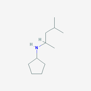 molecular formula C11H23N B15295481 N-(4-methylpentan-2-yl)cyclopentanamine 