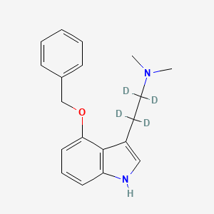 molecular formula C19H22N2O B15295485 O-Benzyl Psilocin-d4 