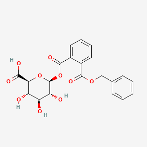 molecular formula C21H20O10 B15295489 Monobenzyl Phthalate beta-D-Glucuronide 