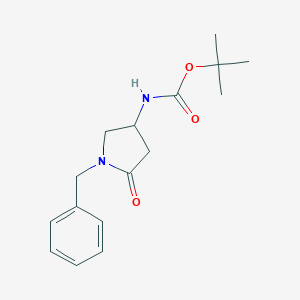 molecular formula C16H22N2O3 B152955 叔丁基(1-苄基-5-氧代吡咯烷-3-基)氨基甲酸酯 CAS No. 478832-03-0