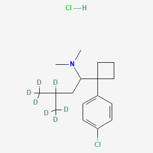 molecular formula C17H27Cl2N B15295528 Sibutramine-d7 Hydrochloride 