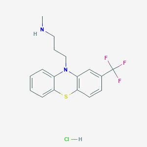 N-methyl-3-[2-(trifluoromethyl)phenothiazin-10-yl]propan-1-amine;hydrochloride