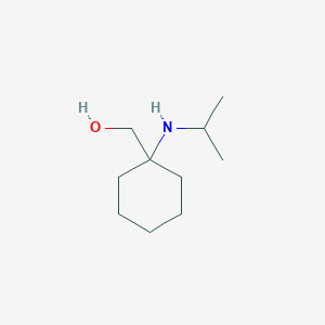 molecular formula C10H21NO B15295554 {1-[(Propan-2-yl)amino]cyclohexyl}methanol 