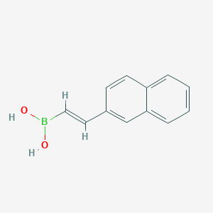 molecular formula C12H11BO2 B15295572 B-[2-(2-Naphthalenyl)ethenyl]boronic Acid 