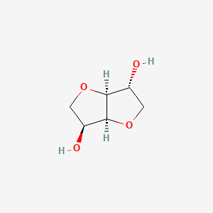 molecular formula C6H10O4 B15295594 (3S,3aS,6R,6aS)-2,3,3a,5,6,6a-hexahydrofuro[3,2-b]furan-3,6-diol 