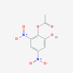 molecular formula C8H6N2O7 B15295601 2-Hydroxy-4,6-dinitrophenyl acetate 