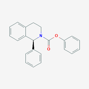 molecular formula C22H19NO2 B15295621 Phenyl (S)-1-Phenyl-1,2,3,4-tetrahydroisoquinoline-2-carboxylate 