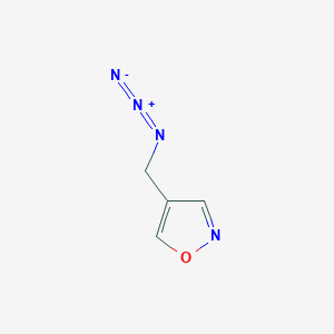 molecular formula C4H4N4O B15295685 4-(Azidomethyl)-1,2-oxazole 