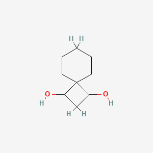 molecular formula C9H16O2 B15295687 Spiro[3.5]nonane-1,3-diol 