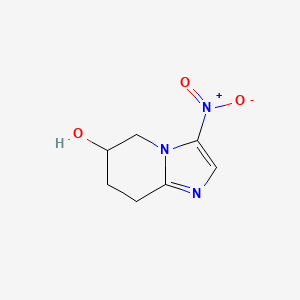 3-Nitro-5,6,7,8-tetrahydroimidazo[1,2-a]pyridin-6-ol