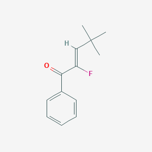 molecular formula C13H15FO B15295696 (2Z)-2-Fluoro-4,4-dimethyl-1-phenylpent-2-en-1-one CAS No. 101560-11-6