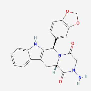 molecular formula C21H18N4O4 B15295699 (R,S)-Aminotadalafil 