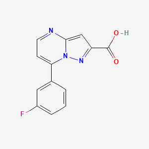 7-(3-Fluorophenyl)pyrazolo[1,5-A]pyrimidine-2-carboxylic acid