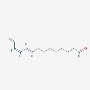 molecular formula C14H22O B15295720 (E,Z)-9,11,13-Tetradecatrienal 