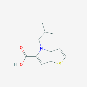 molecular formula C11H13NO2S B15295735 4-isobutyl-4H-thieno[3,2-b]pyrrole-5-carboxylic acid 